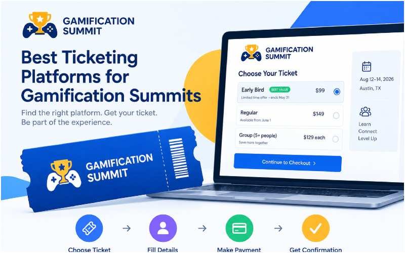 Gamification Summit ticketing platform checkout process