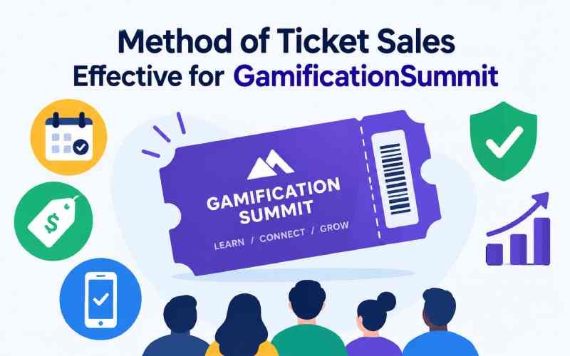 Ticket sales methods for GamificationSummit events.